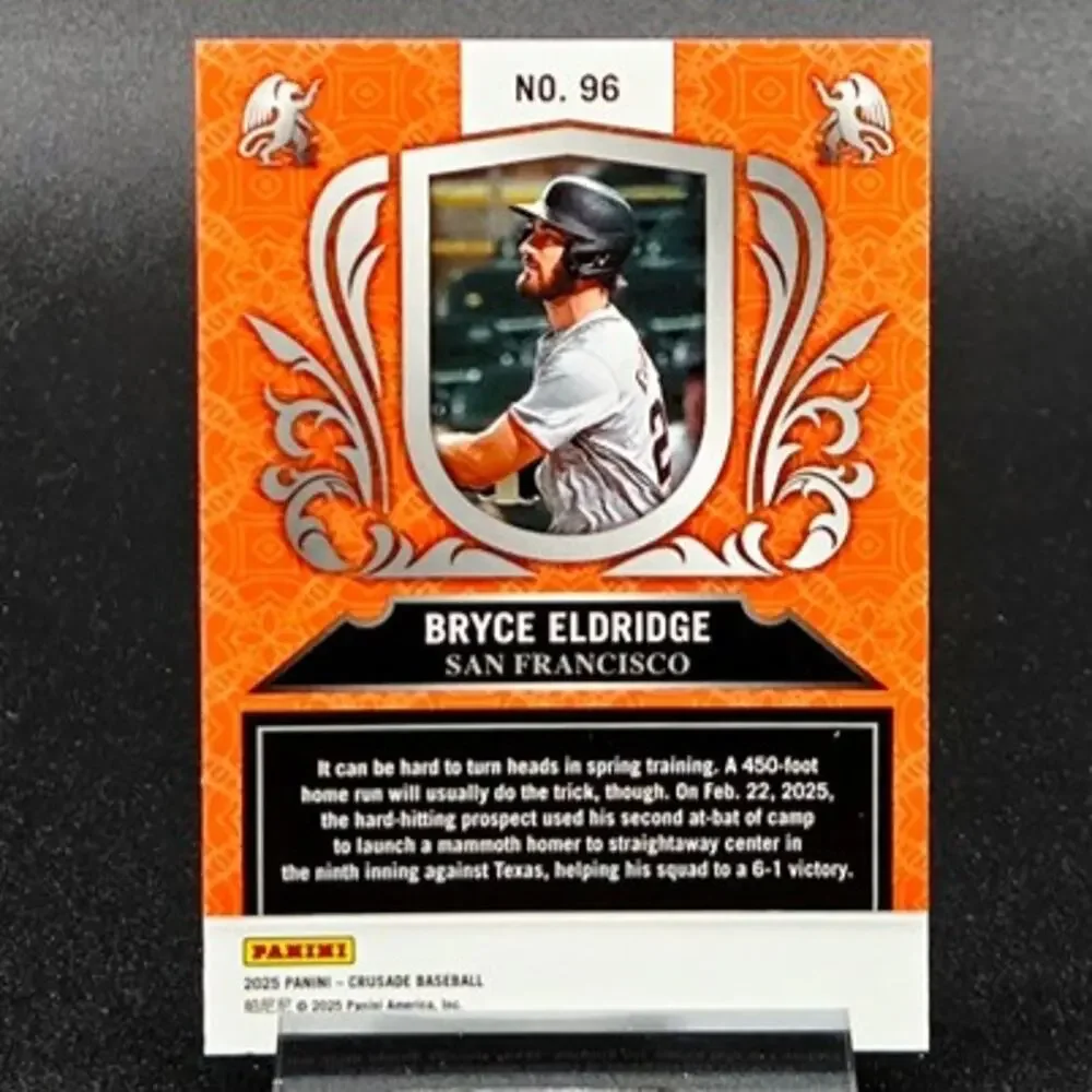 Bryce Eldridge Bowman Chrome Blue Mojo Silver Prizm Giants Top Prospect